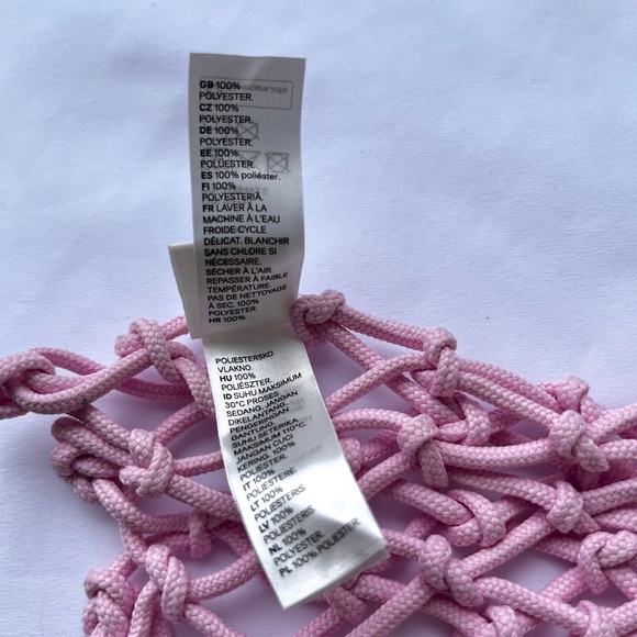 * H&M | NWT *Limited Edition* Pink Net Bag - Picture 13 of 13